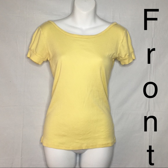 GAP Tops - GAP yellow pre owned T-shirt size s